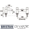 Bristan Capri Bath Filler Tap Dimensions